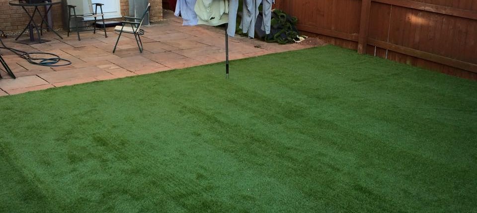 artificial grass fitted by Stores 4 Floors for one of our customers in Cardiff, South Wales 1